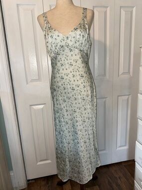 NWT Storia Mint Green Satin Dress Sz L